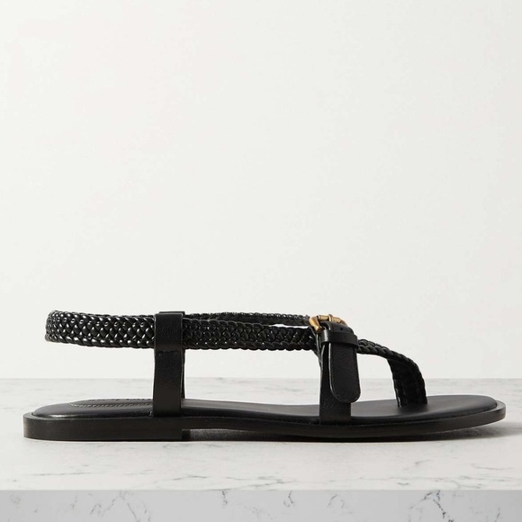 See by Chloe Black Braided Nala Leather Sandal Size 39/9 - Picture 10 of 12